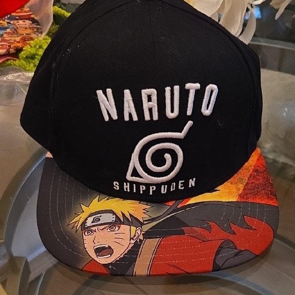 Naruto Shippuden Kids Hat - Black and Orange - Picture 1 of 4
